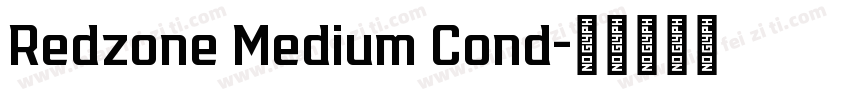 Redzone Medium Cond字体转换
